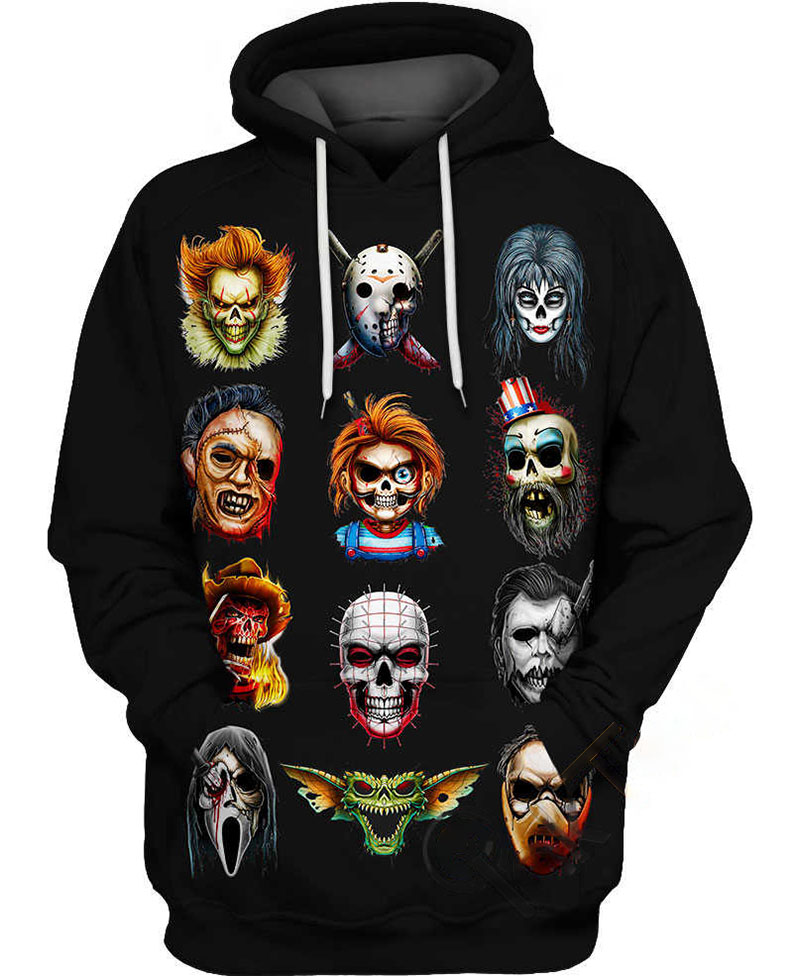 Horror Sticker Tattoos Hoodie 3D