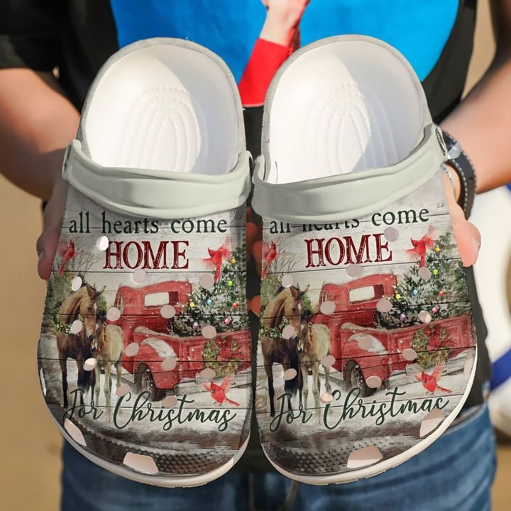 Horse All Hearts Come Home Crocs Clog Shoes