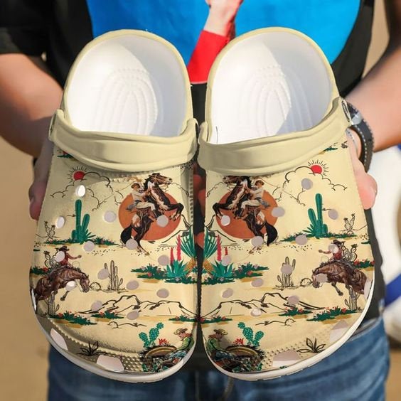 Horse Cowboy Crocband Crocs Clog Shoes