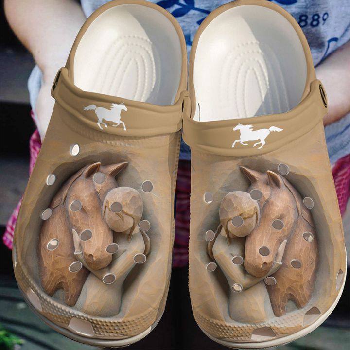 Horse Girl Loves Horses Crocs Clog Shoes