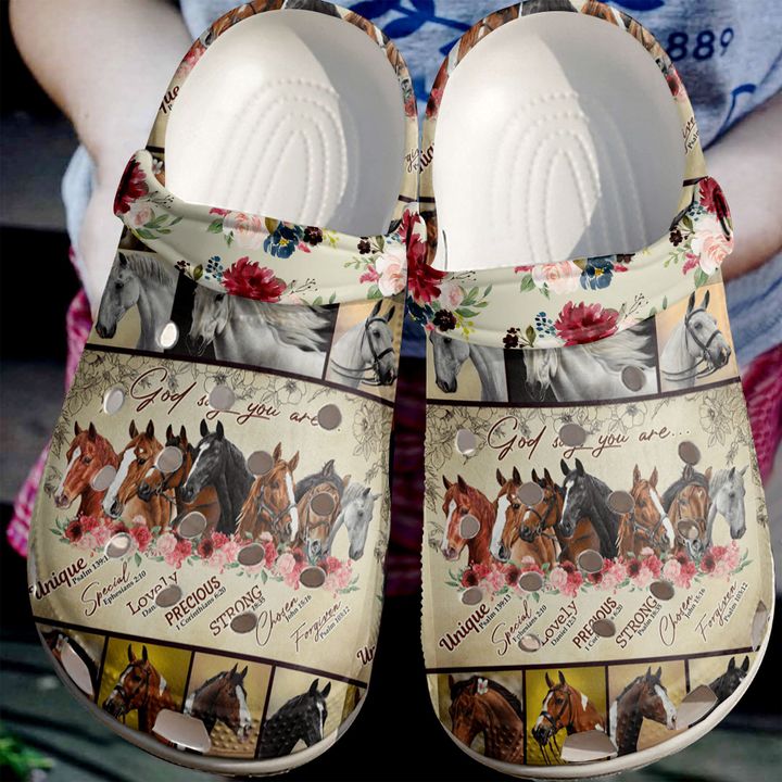 Horse God Say You Are Crocs Clog Shoes