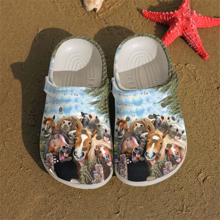 Horse Happy Crocs Clog Shoes