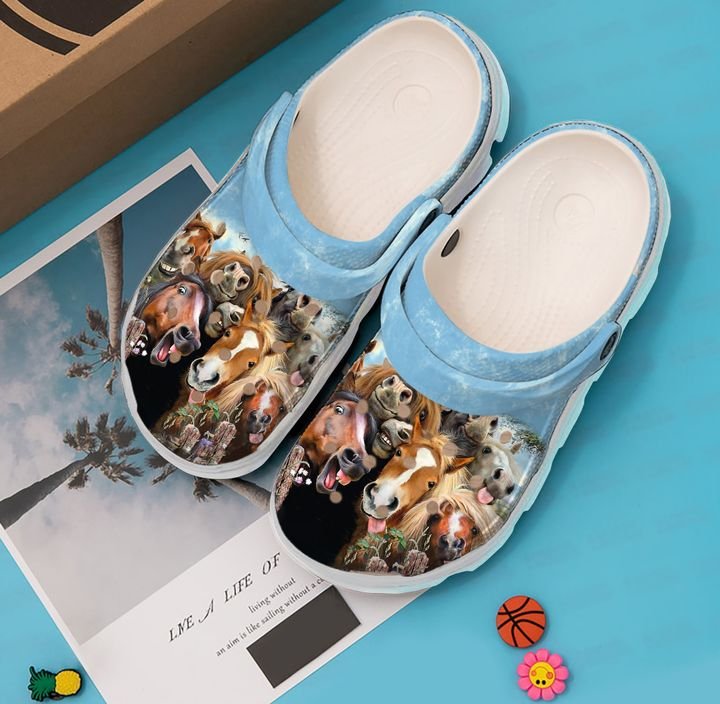 Horse Hillarious Horses Crocs Clog Shoes