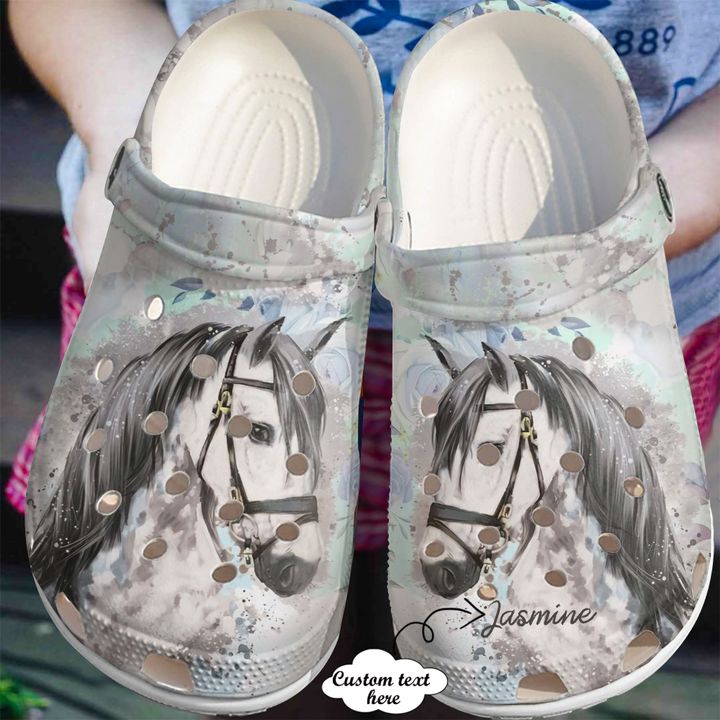 Horse Personalized Beautiful Crocs Clog Shoes