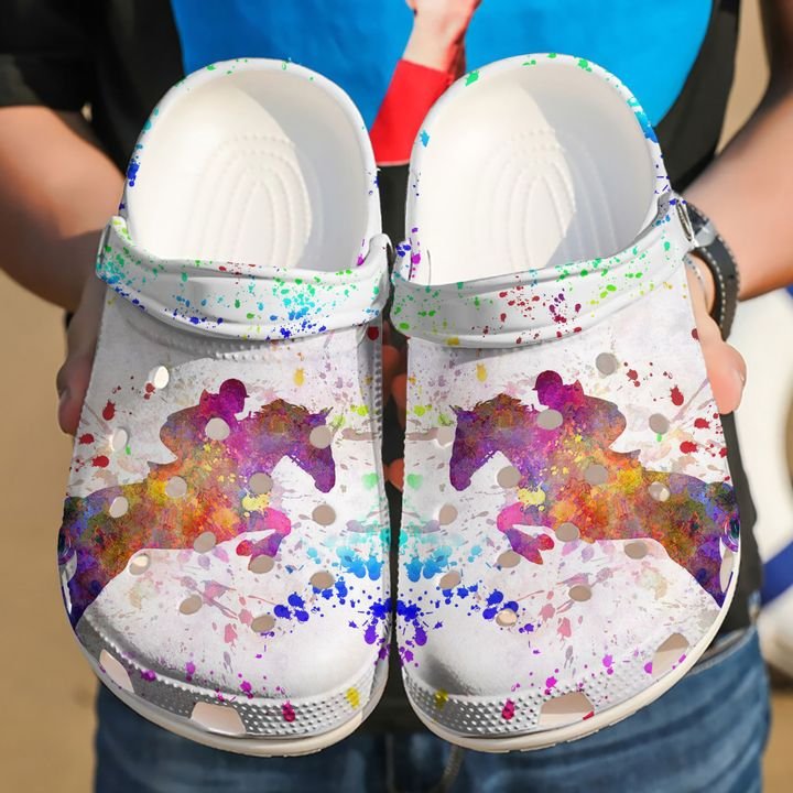 Horse Racing Personalized Girl Crocs Clog Shoes