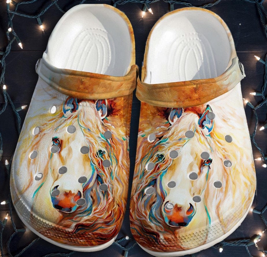 Horses Girl Print Crocs Clog Shoes