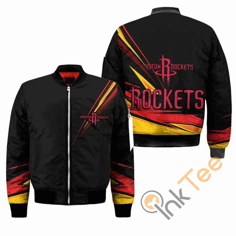Houston Rockets NBA Black Apparel Best Christmas Gift For Fans Bomber Jacket