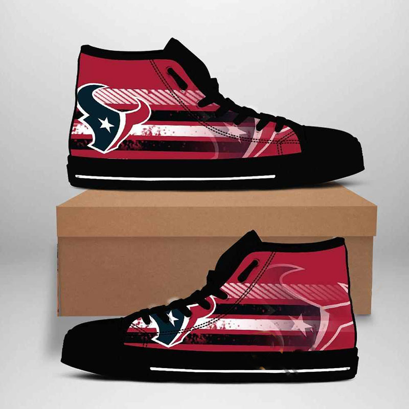 Houston Texans Nfl Football High Top Shoes