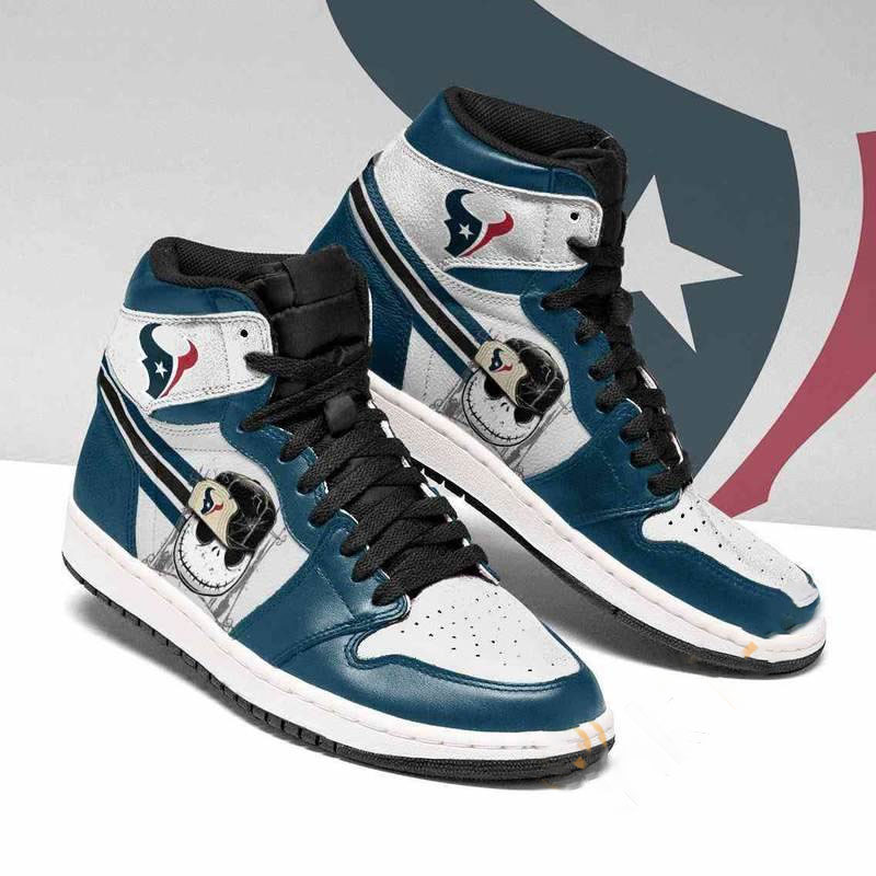 Houston Texans Nfl Football Jack Skellington Custom Air Jordan Shoes