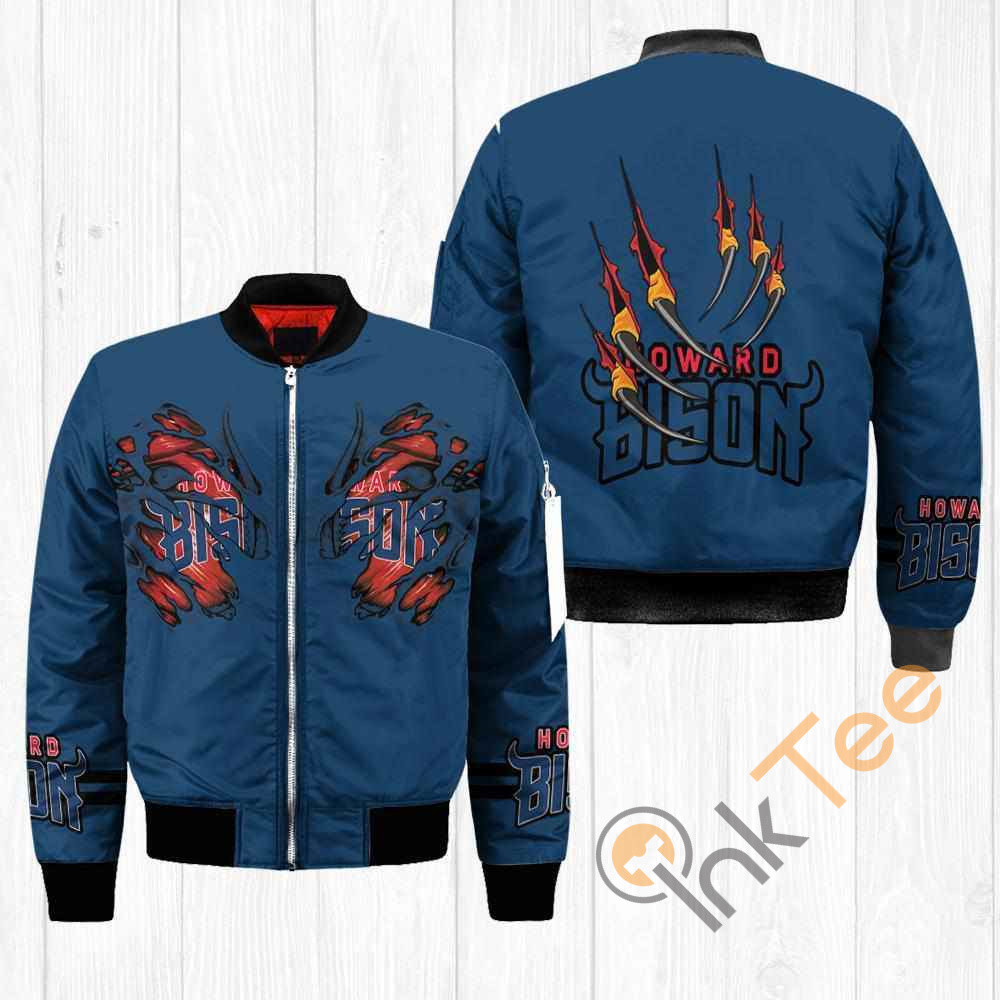 Howard Bison NCAA Claws Apparel Best Christmas Gift For Fans Bomber Jacket