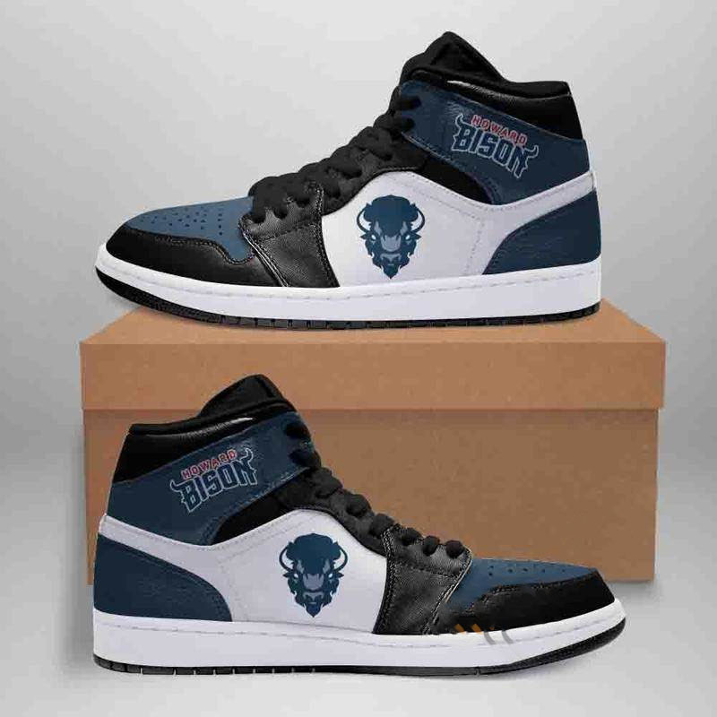 Howard Bison Ncaa Custom Air Jordan Shoes