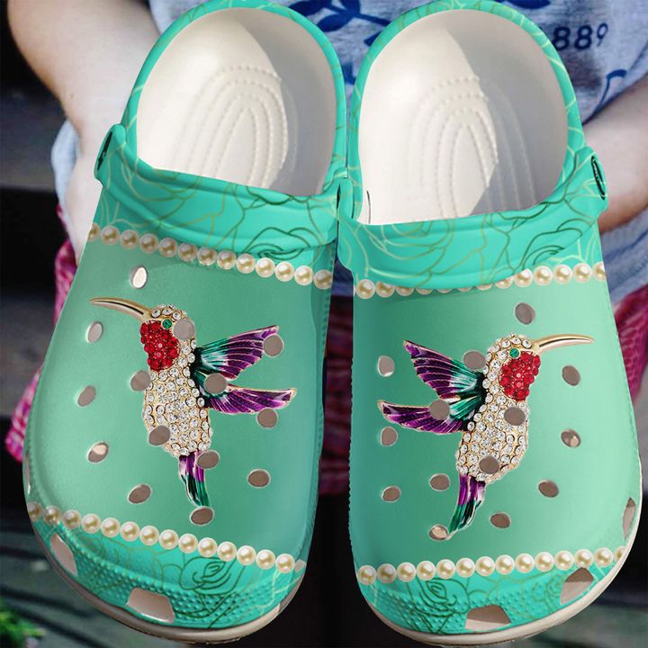Hummingbird Splendid Crocs Clog Shoes