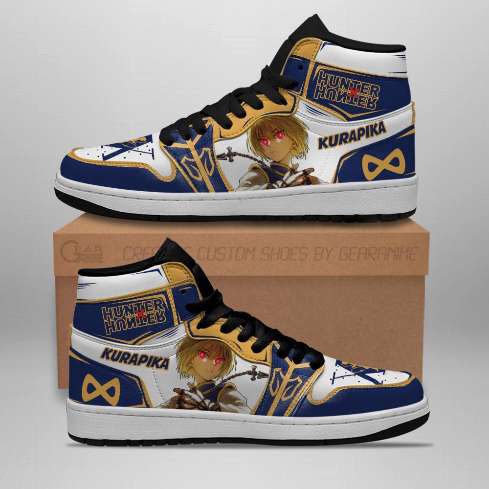 Hunter X Hunter Kurapika Sneakers Red Eyes Hxh Anime Air Jordan Shoes