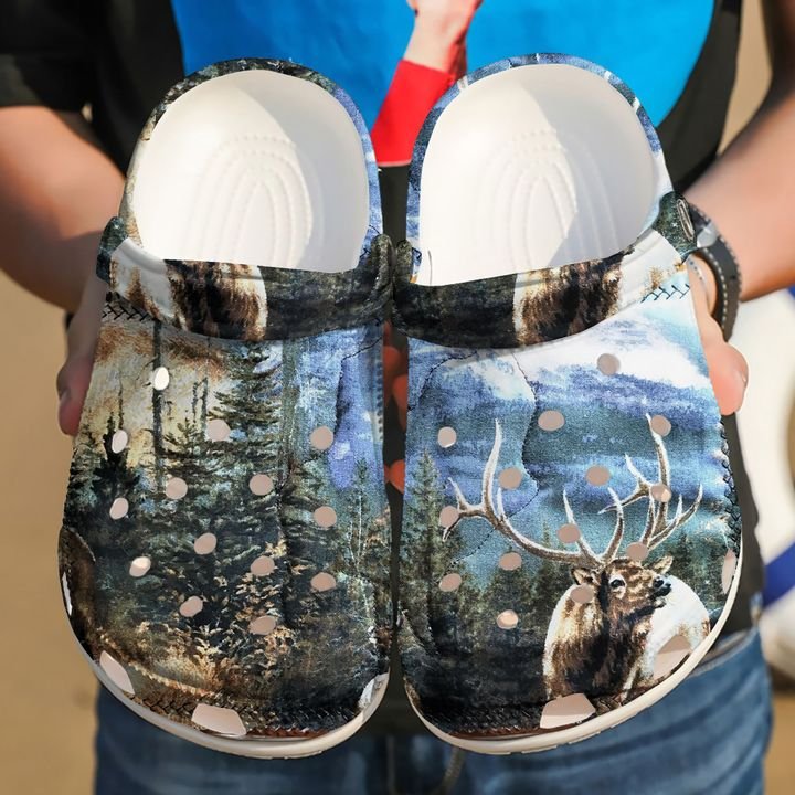 Hunting Deer Crocs Clog Shoes