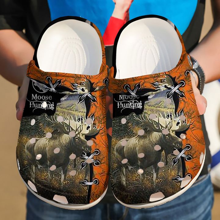 Hunting Moose Crocs Clog Shoes
