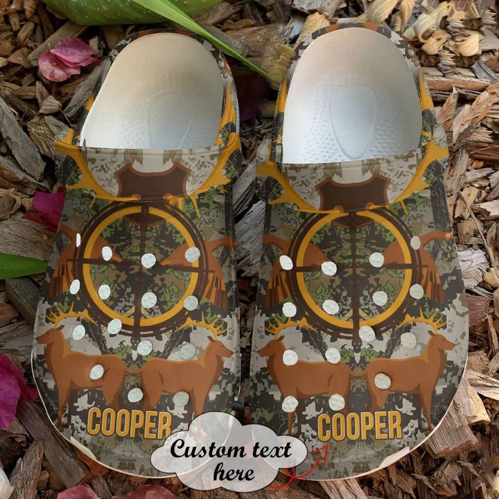 Hunting Personalized Deer Hunters Crocs Clog Shoes