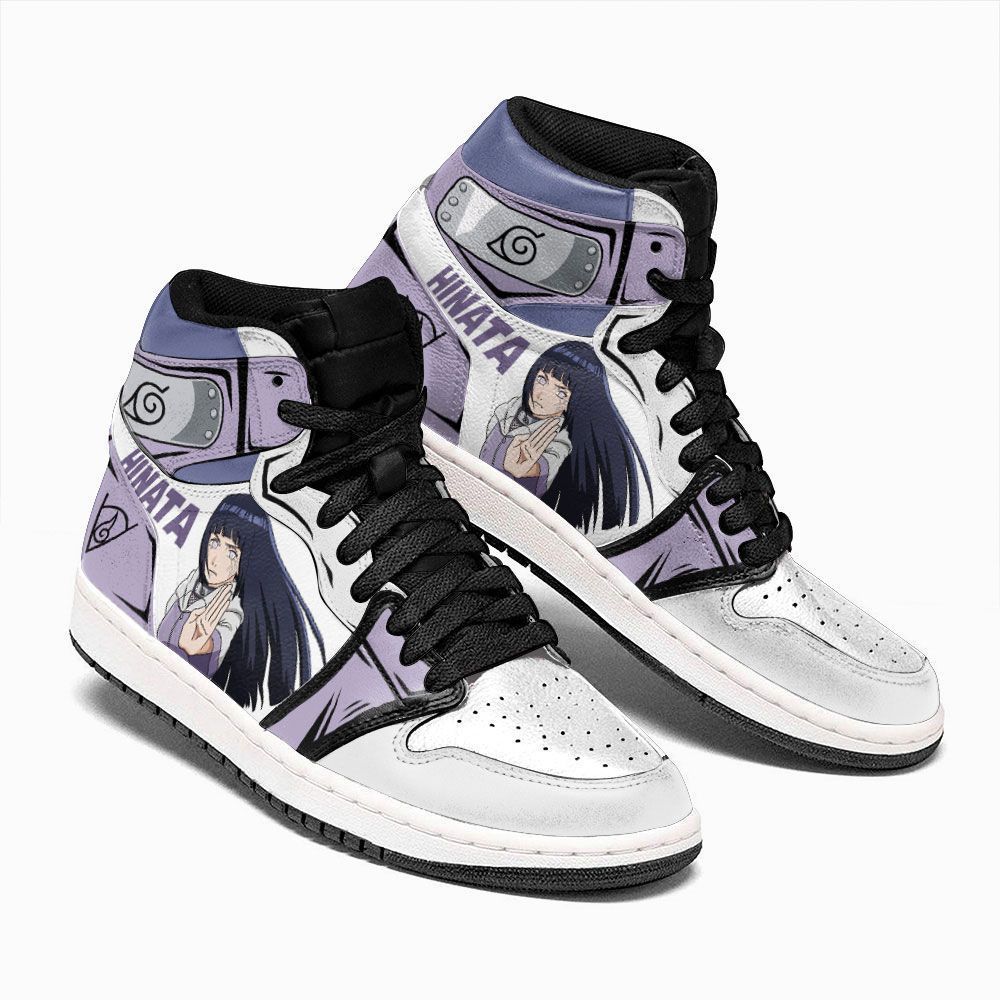 Hyuga Hinata Uniform Naruto Custom Anime Air Jordan Shoes