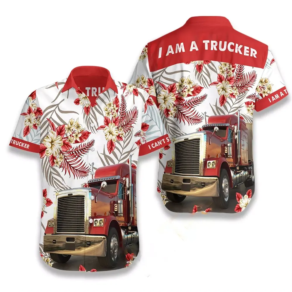 I Am A Trucker Hawaiian shirts