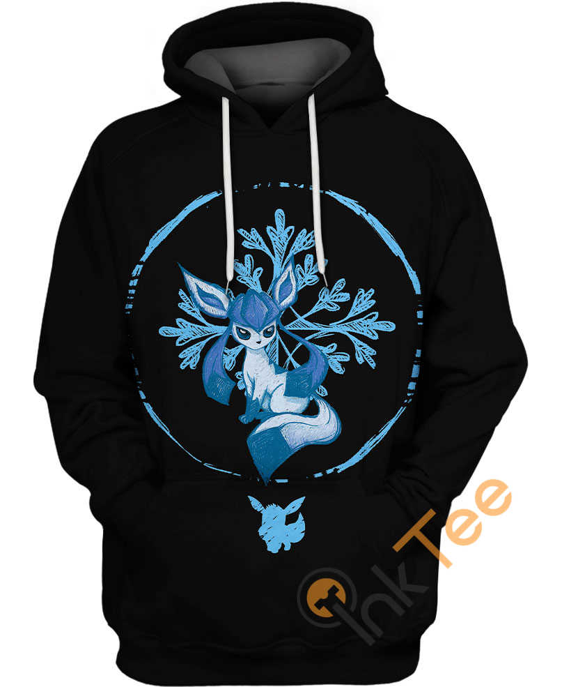 Ice Glaceon Pokemon Hoodie 3D