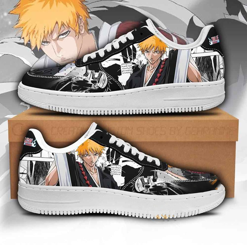 Ichigo Bleach Anime Nike Air Force Shoes