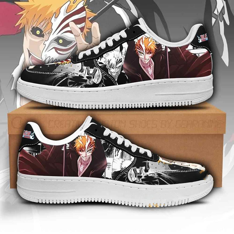 Ichigo Hollow Bleach Anime Nike Air Force Shoes