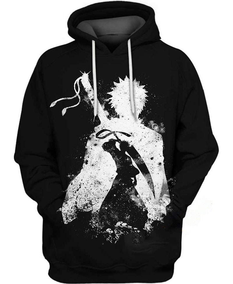 Ichigo Kurosaki Ink Hoodie 3D
