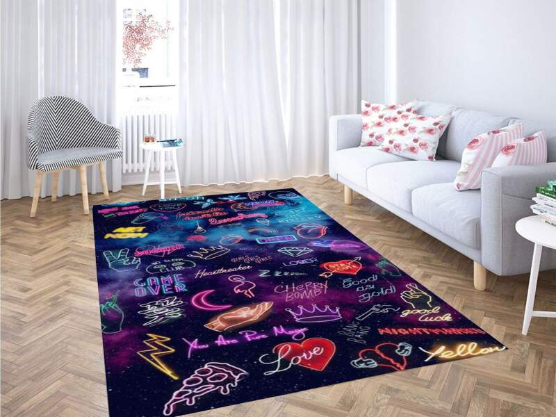 Illustration Background Carpet Rug