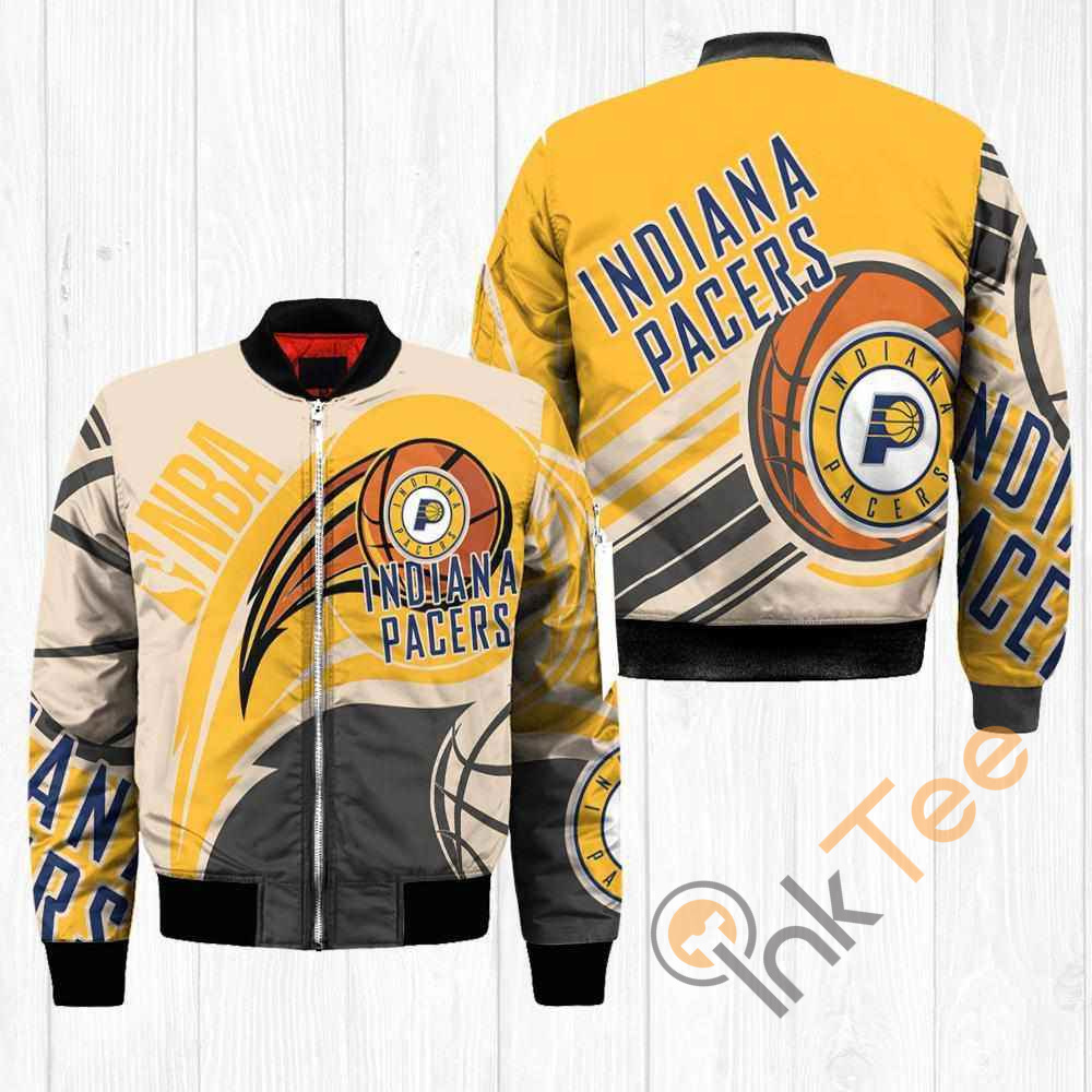 Indiana Pacers NBA Balls Apparel Best Christmas Gift For Fans Bomber Jacket