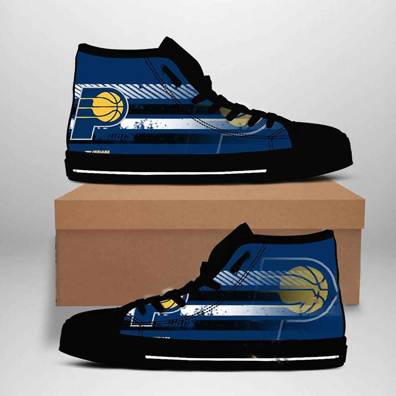 Indiana Pacers Nba Basketball High Top Shoes