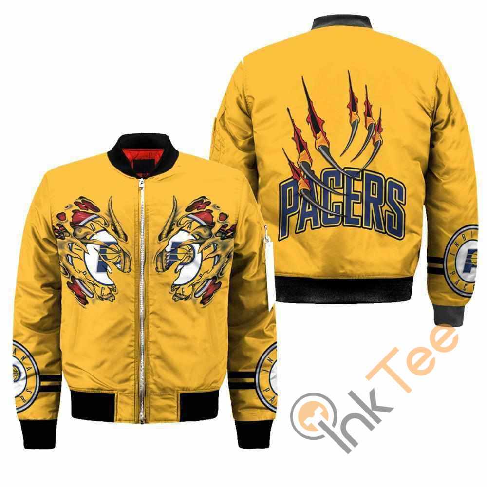Indiana Pacers NBA Claws Apparel Best Christmas Gift For Fans Bomber Jacket