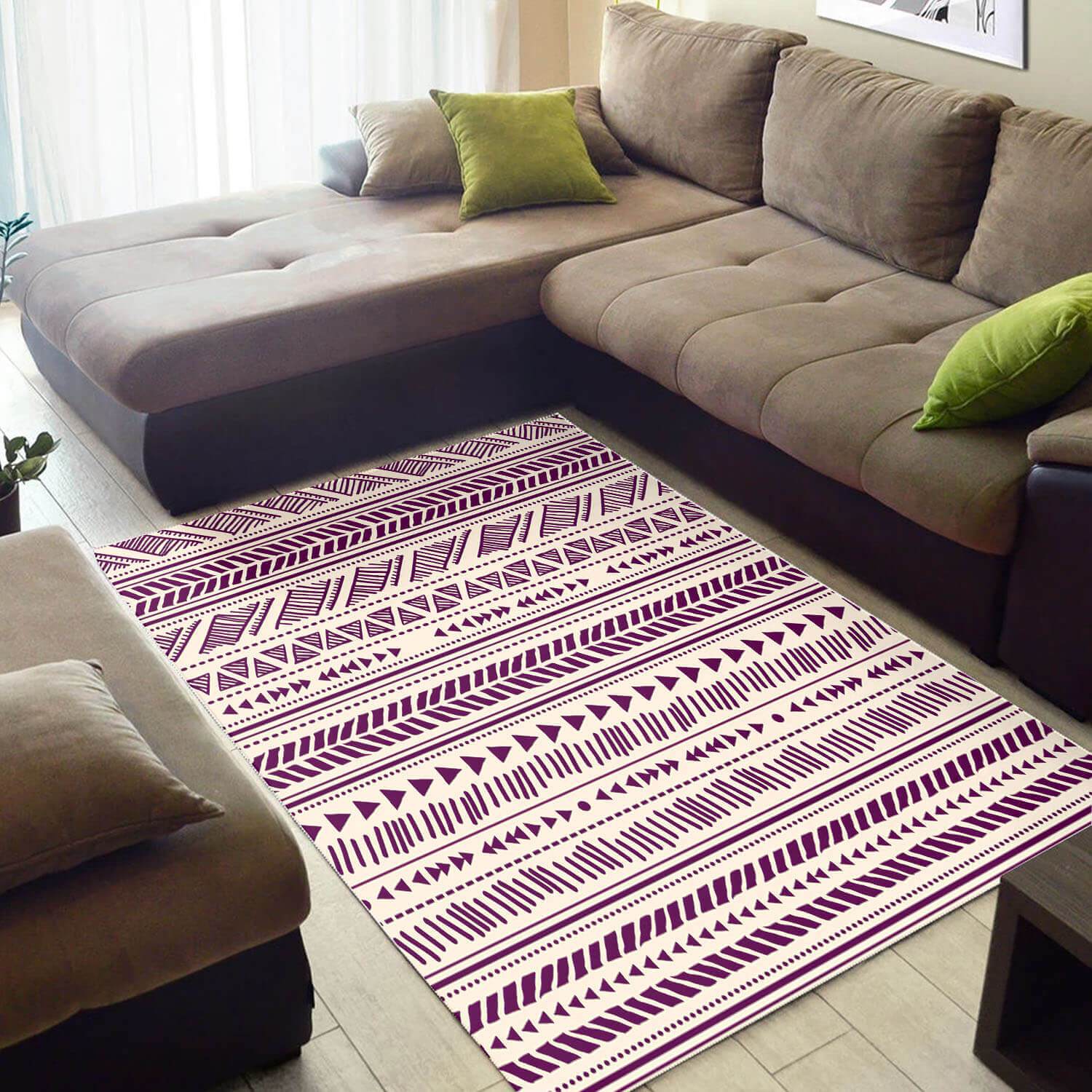 Inspired African American Modern Natural Hair Afrocentric Pattern Art Large Living Room Rug