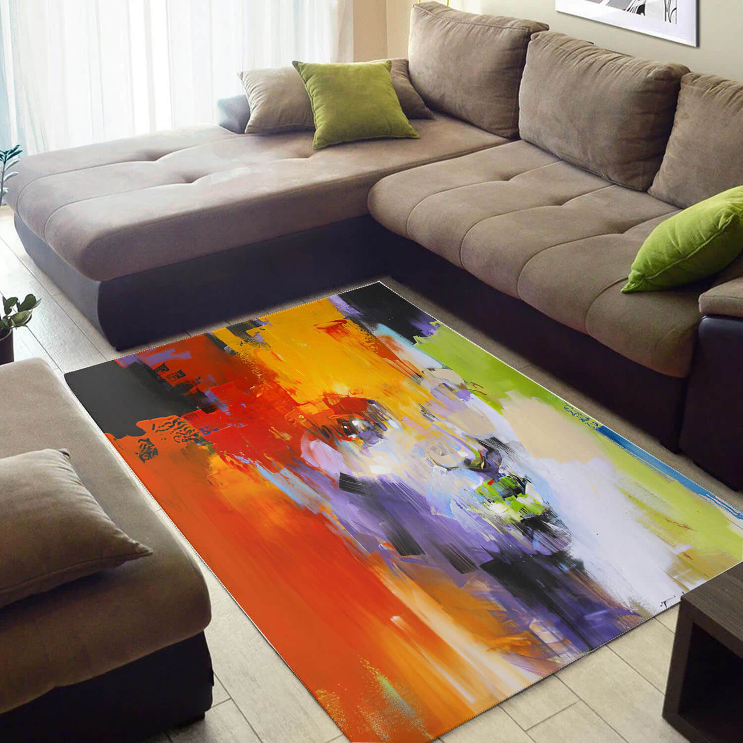 Inspired African Beautiful American Art Melanin Woman Large Living Room Rug