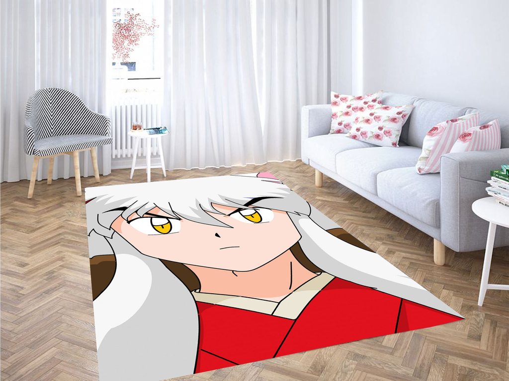 Inuyasha Old Cartoon Living Room Modern Carpet Rug