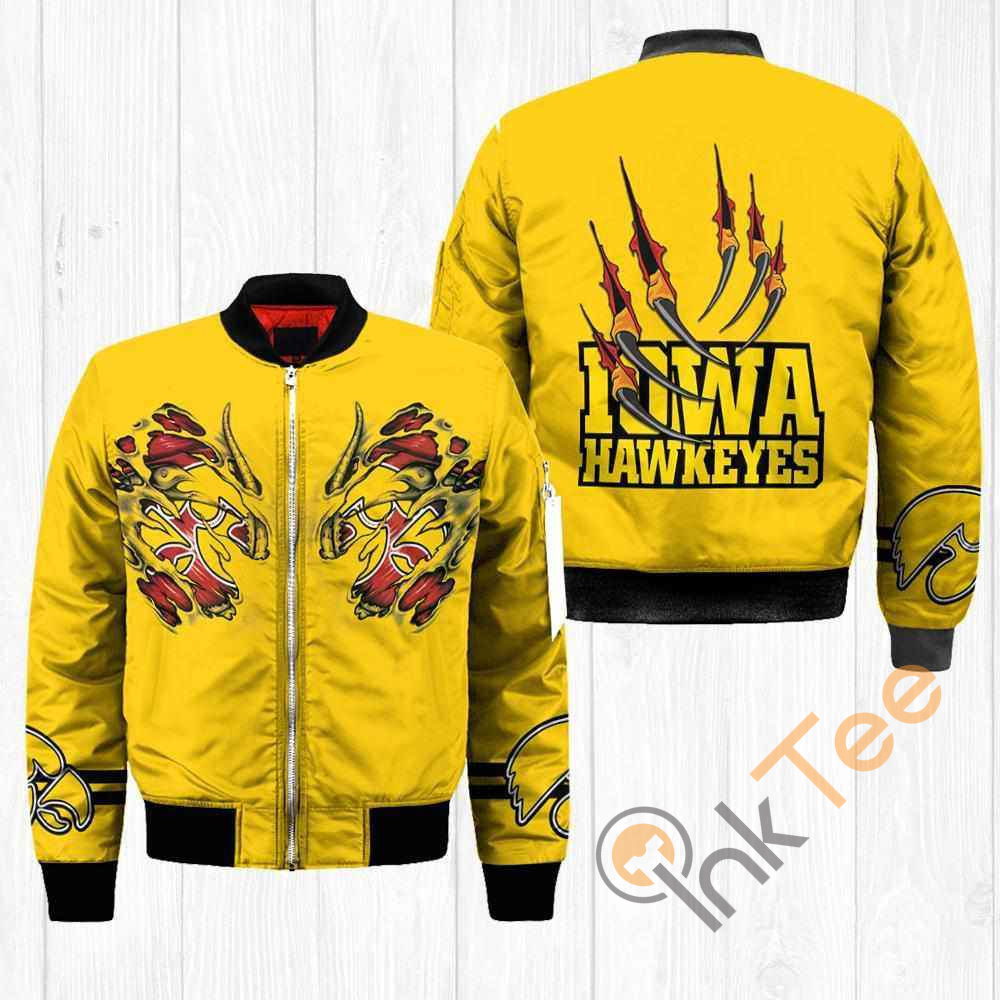Iowa Hawkeyes NCAA Claws Apparel Best Christmas Gift For Fans Bomber Jacket