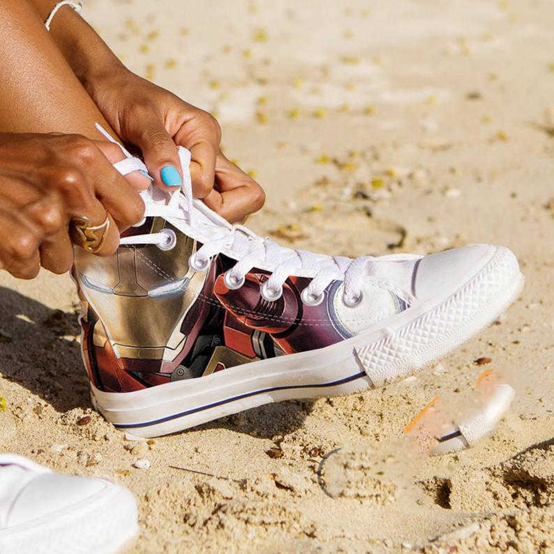 Iron Man Custom Marvel Superhero Movie High Top Shoes