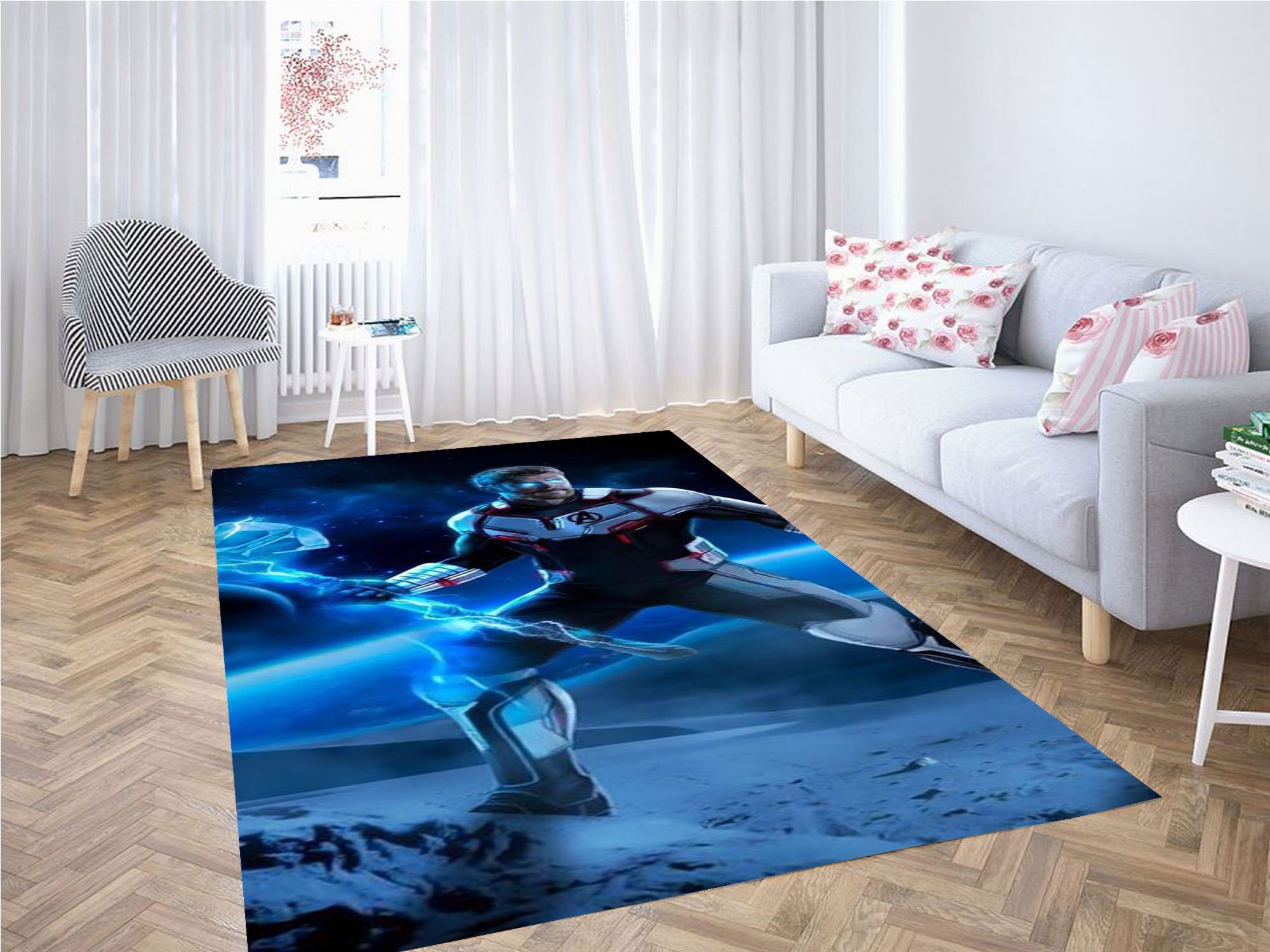 Iron Man New Suit In Avengers Carpet Rug