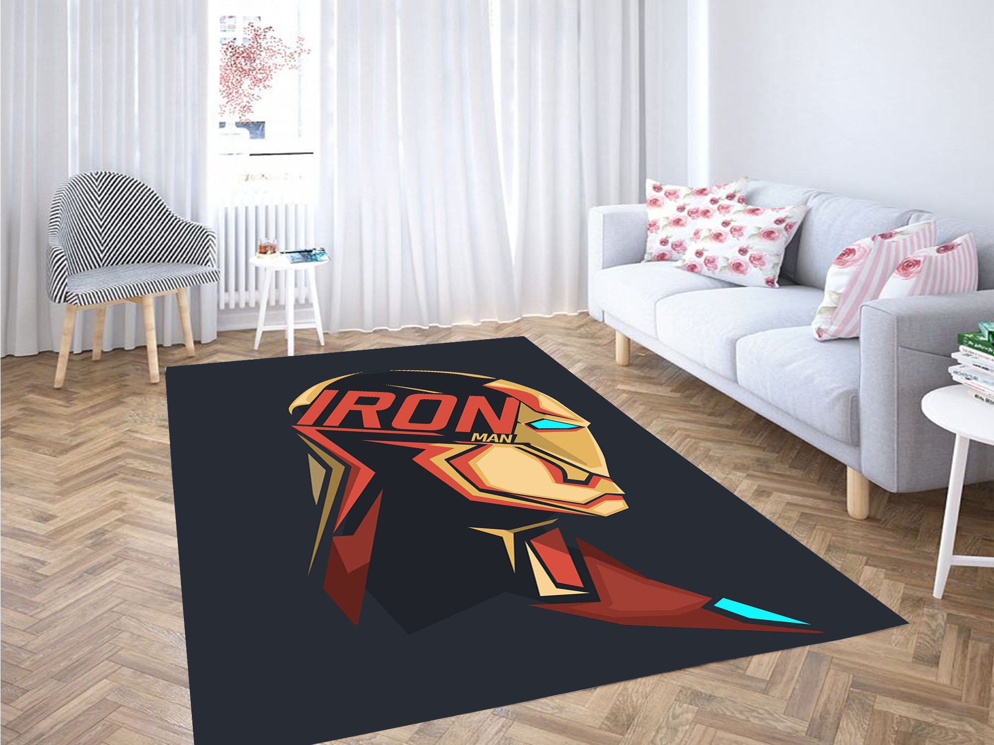 Iron Man Pop Head Carpet Rug