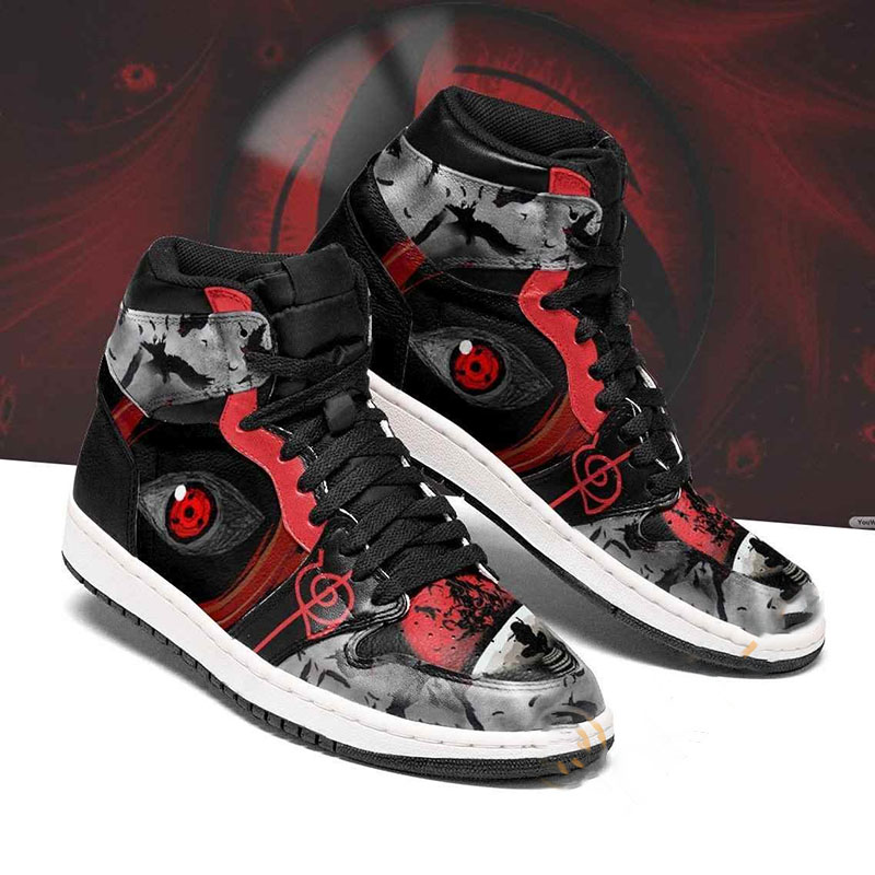 Itachi Sharingan Eyes Akatsuki Sneakers Anime Air Jordan Shoes