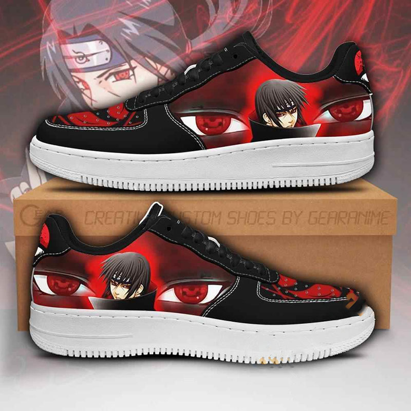 Itachi Sharingan Eyes Naruto Anime Nike Air Force Shoes