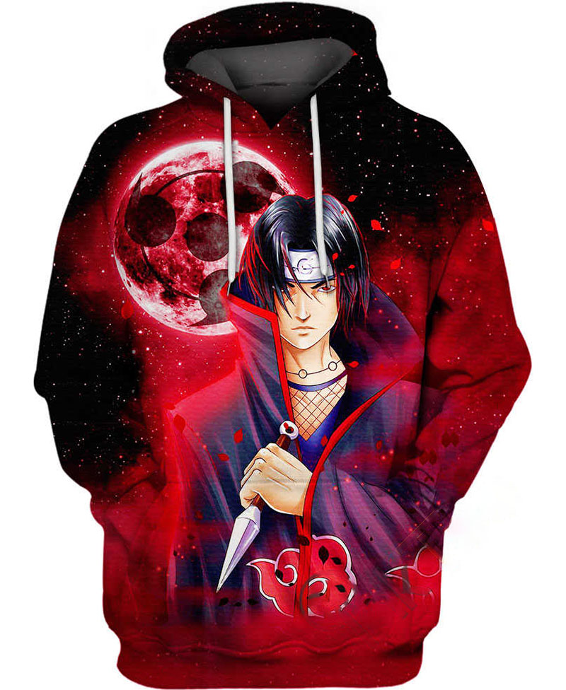 Itachi Uchiha Dread Eyes Hoodie 3D