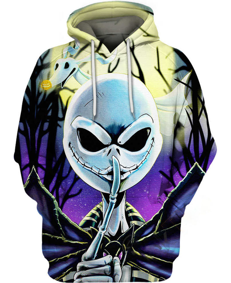 Jack Skellington Face Hoodie 3D