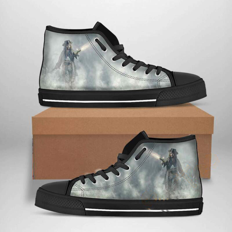 Jack Sparrow Best Movie Character High Top Shoes