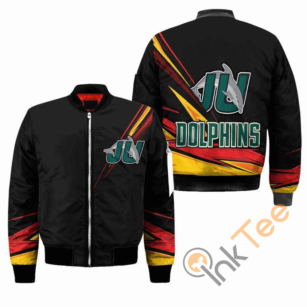 Jacksonville Dolphins NCAA Black Apparel Best Christmas Gift For Fans Bomber Jacket