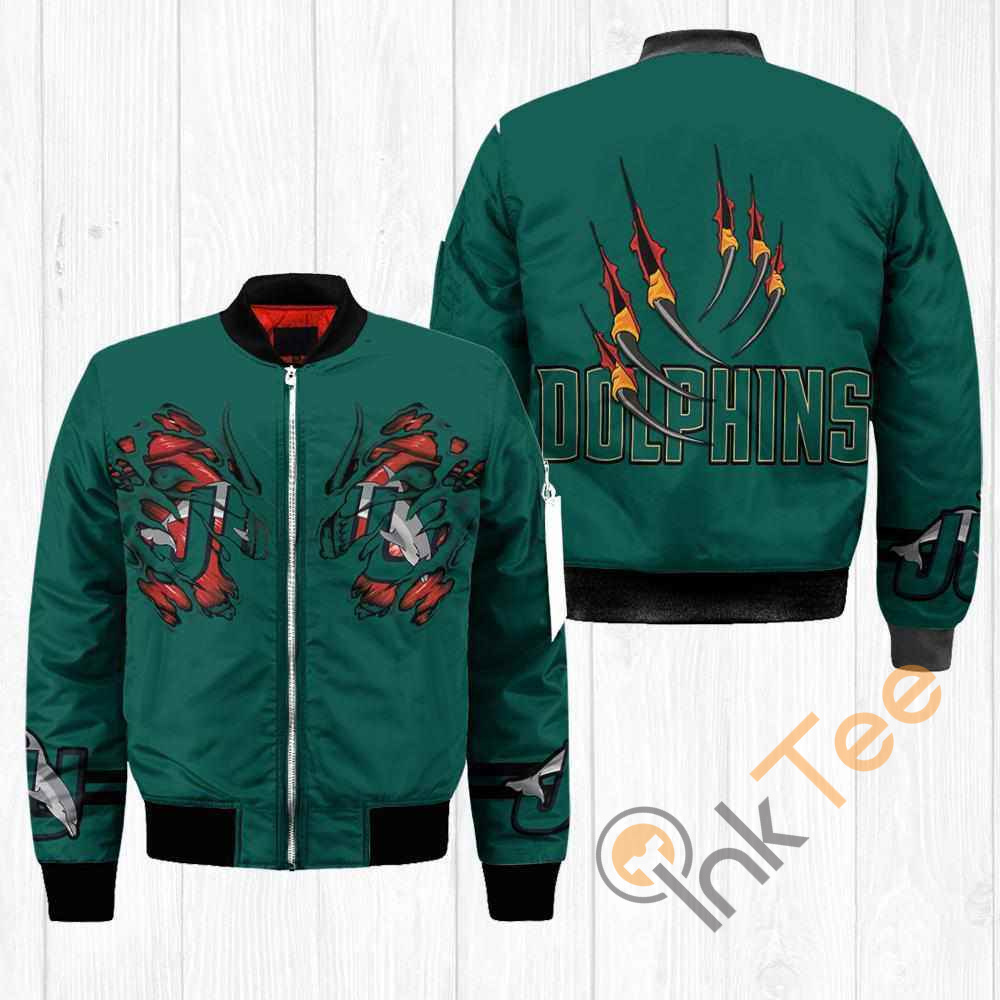Jacksonville Dolphins NCAA Claws Apparel Best Christmas Gift For Fans Bomber Jacket