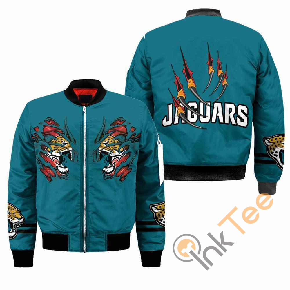 Jacksonville Jaguars NFL Claws Apparel Best Christmas Gift For Fans Bomber Jacket