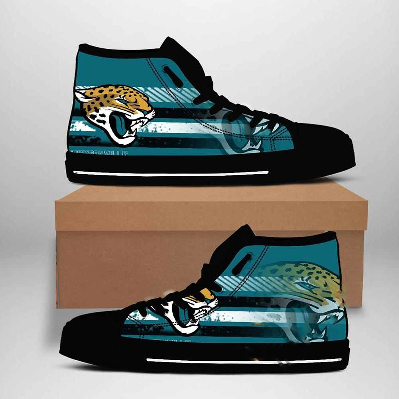 Jacksonville Jaguars Nfl Football High Top Shoes