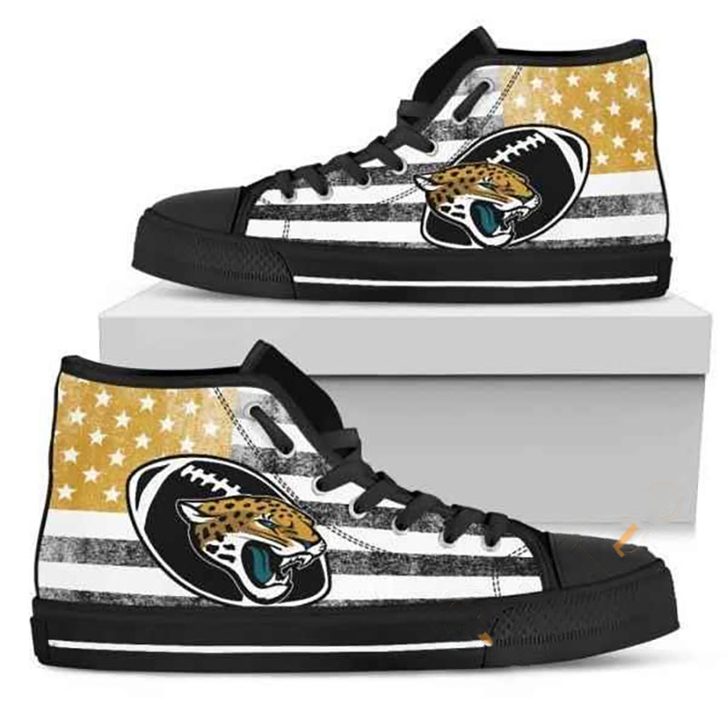 Jacksonville Jaguars Nfl Football High Top Shoes