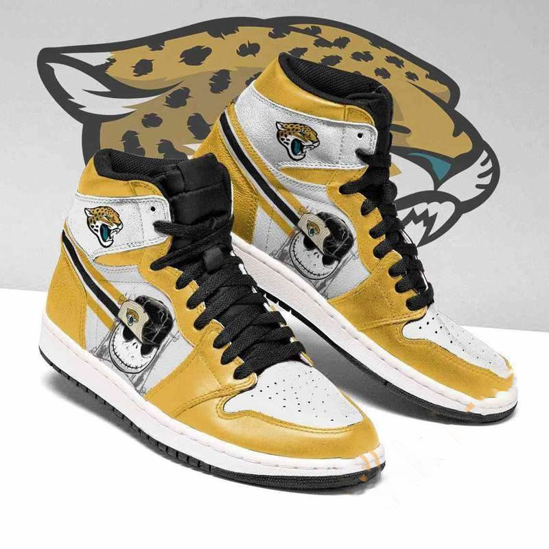 Jacksonville Jaguars Nfl Football Jack Skellington Custom Air Jordan Shoes