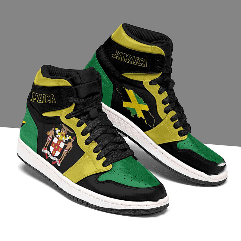 Jamaica Flag Personalized Custom Air Jordan Shoes