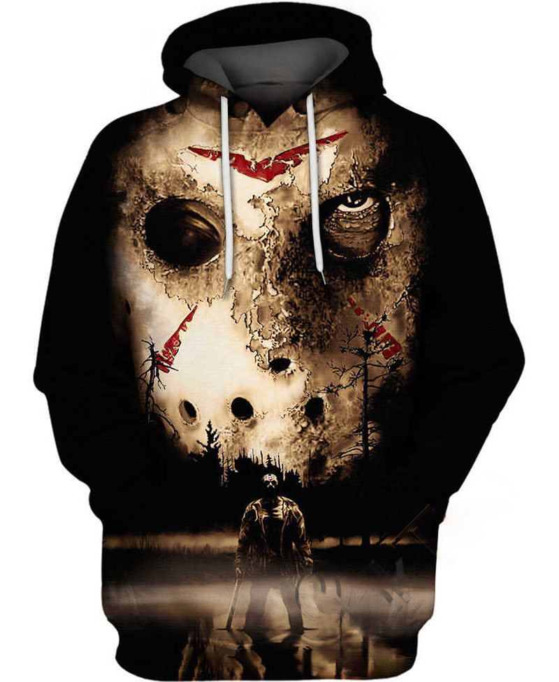 Jason Mask Hoodie 3D